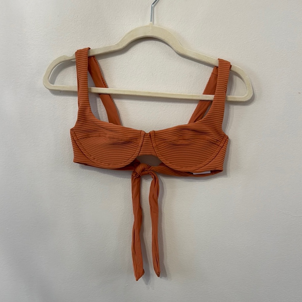 L*Space Nikita Bikini Top back tie ribbed